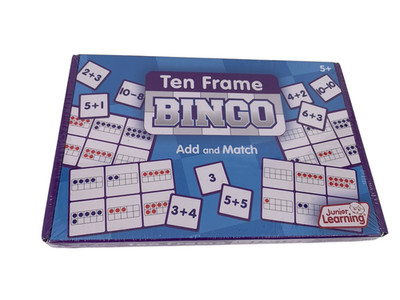 Junior Learning JL547 Ten Frame Bingo Medium- Add & Match Game Free Shipping