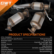 Catalytic Converter Compatible with GMC Acadia 2007–2017, Chevy Traverse 2009...