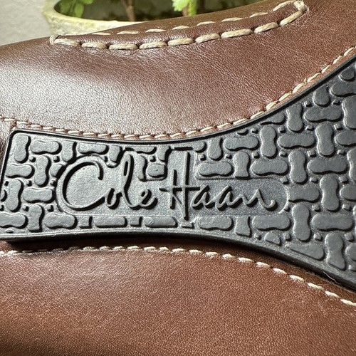 Cole Haan Brown Leather Driver Penny Loafers Size 9B D18592 - Picture 8 of 10