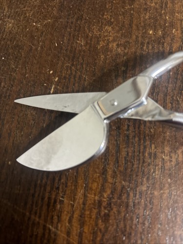 SIGNED ITALY GINGHER? 6” LONG KNIFE EDGE APPLIQUÉ SCISSORS, SHARP - Picture 6 of 12