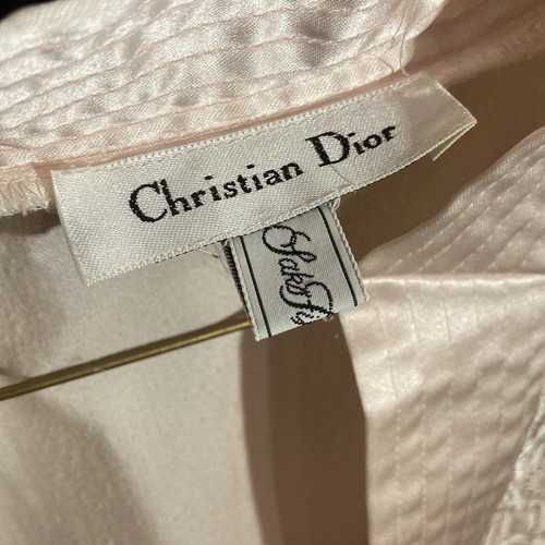 Vintage Christian Dior Langes Nachthemd Peignoir Baby Rosa Blumen L USA Union Made - Bild 16 von 20