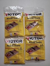 Victor Metal Pedal Mouse Trap , Four 2 packs - 8 Total Wood Mouse Traps