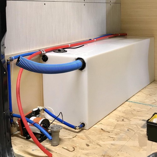 RV Water Holding Tank Heavy Duty Square 5 Gallon RV Water Tank 100mm - Afbeelding 23 van 24