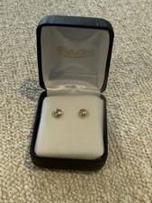 NWT 14k Yellow Gold Flat Ball Stud Earrings, 5mm, Great Price