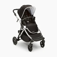 Mockingbird Single-To-Double Stroller 2.0 Watercolor Drops | Black | M2101B-2131