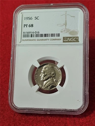 1956 Proof Jefferson Nickel    NGC PF 68                               #MF-T3134