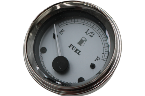 75168-08 NEW OEM 2004-2013 HARLEY-DAVIDSON TOURING SILVER FACE FUEL GAUGE - Picture 6 of 9