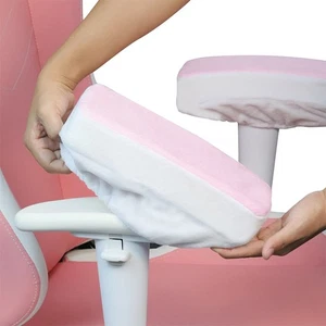 A Pair Gaming Chair Arm Cover Thickened Sponge Elbow Pads Soft Comfortable Black