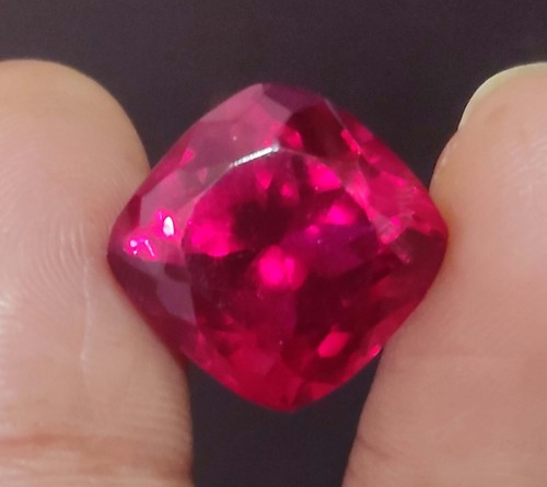 16.45 Ct AAA+ Natural Red Mozambique Ruby CERTIFIED Cushion Cut Loose Gemstone - Picture 6 of 10