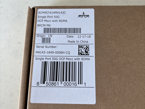 Nuevo adaptador de red Broadcom BCM957414M4143C 50Gbps puerto único, sellado de fábrica - Imagen 2 de 4