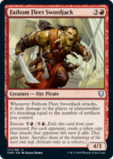 Fathom Fleet Swordjack FOIL Commander Legends NM Red Uncommon MTG CARD ABUGames