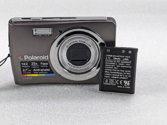 POLAROID T1455 14 MP Digital Camera, Original Box, TESTED