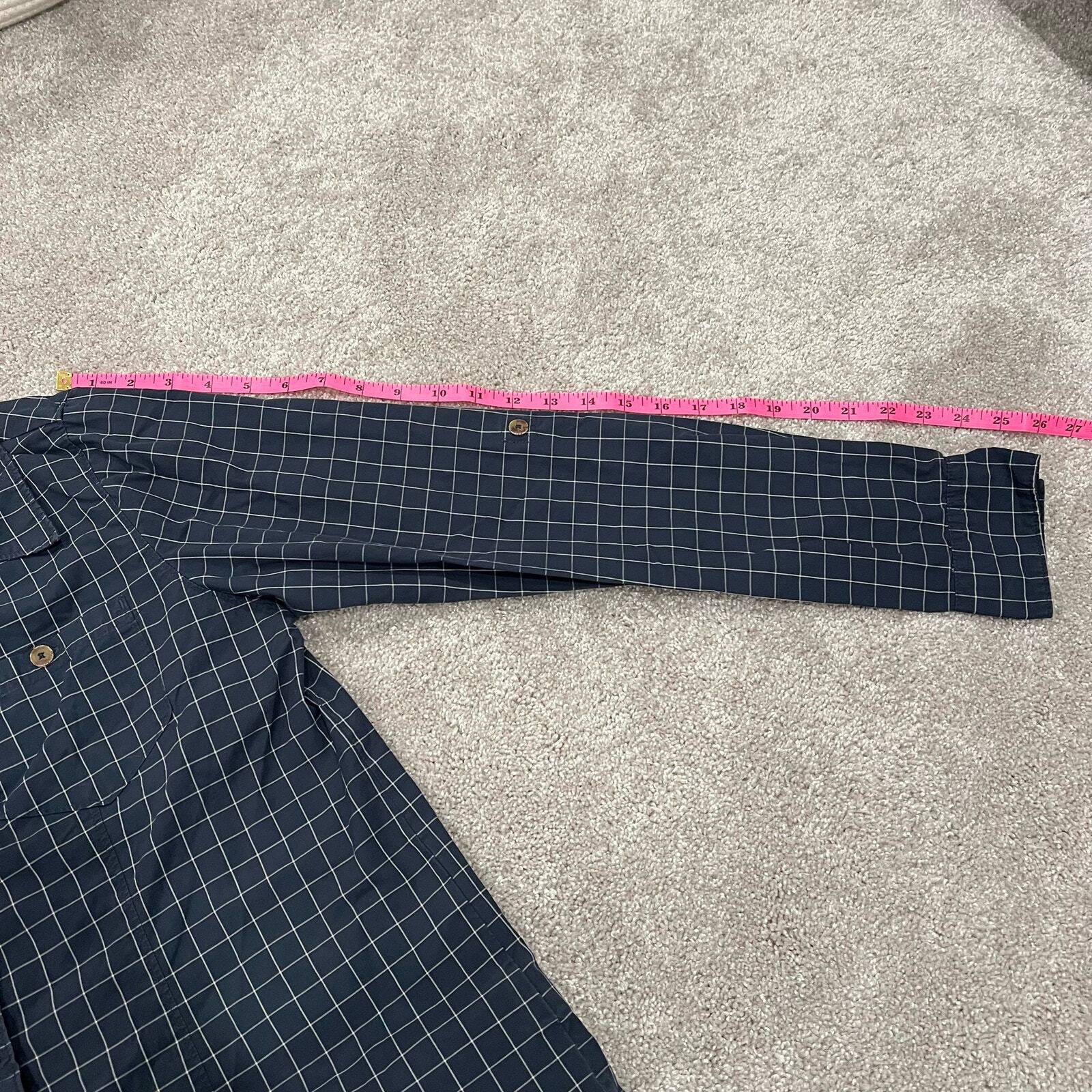 The North Face Women's Button Down Shirt Blue and White Size Medium thumbnail 10