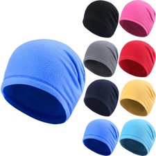 Winter Skull Cap Thermal Helmet Liner Fleece Windproof Beanie Hat for Men Women