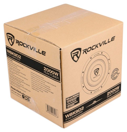 Rockville W8K9D2 8" Inch 2000W Car Audio Subwoofer Dual 2-OHM Sub CEA Compliant - Picture 8 of 8