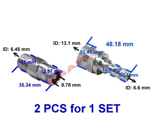 For TOHATSU NISSAN 2.5-90 HP Fuel Connector 256-07077-00 + 256-07085-00 - Picture 8 of 24
