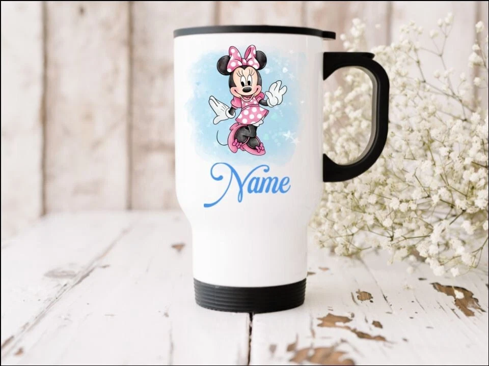 Minnie mouse personalised travel cup eBay