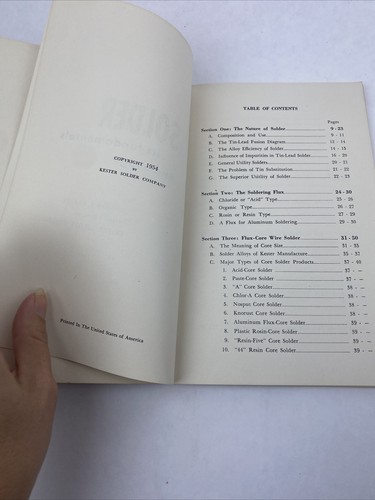 1954 Solder its Fundamentals and Usage Kester Solder Company Clifford Barber - Picture 6 of 23