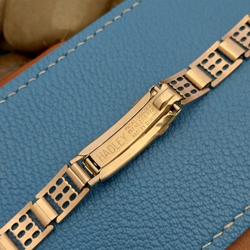 16mm 18mm Rose Gold-Filled Hadley Elgin Webb Unused 1940s Vintage Watch Band - Picture 5 of 8