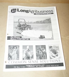 1999-Long-Agribusiness-Disc-Mowers-7170-7180-7190-Owner-039-s-Manual-P-N-751380