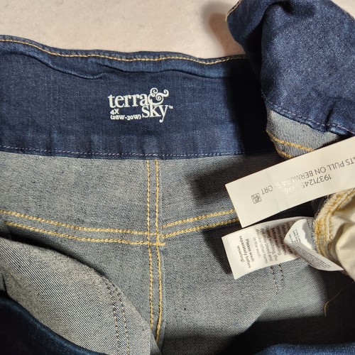 NEW BIG & TALL, New Terra & Sky Denim Shorts, Size 4X (28W-30W) Unisex - Picture 8 of 10