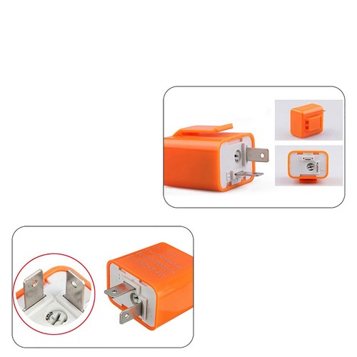 Motorcycle 2-Pin Flasher LED Flasher Relay Turn Signal Indicator LED Adjustable - Picture 2 of 12