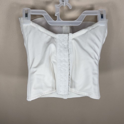 34DD VA BIEN  WHITE BUSTIER SHAPING CORSET WEEDDING LINED UNDERWIRE - Picture 3 of 9