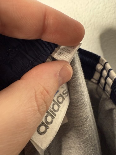 Adidas Sweatpants Mens Small Navy Blue Athletic Track Pants Vintage 2001 Y2K - Picture 7 of 7