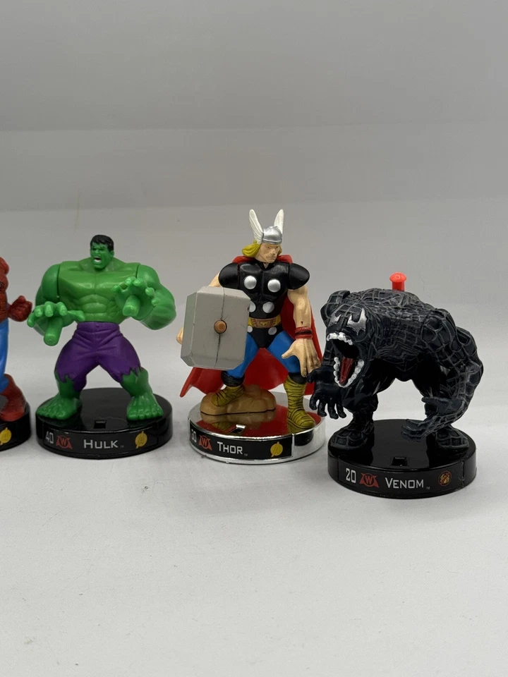 Marvel Attacktix Figuras Juego Piezas Hulk Venom Spider-man Bestia Mística X-man Foto 3 de 4