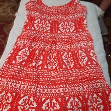 Womens Nine West Summer Dress Size 4 So Cute Red And White Sleeveless
