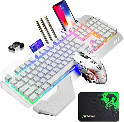 Backlit Wireless Gaming Keyboard and Mouse Set 2400 DPI Wireless Gaming Mouse - Picture 14 of 18