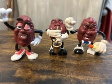 Vintage 1987 1988 California Raisins Calrab Applause PVC Figures Lot of 3 - Nice