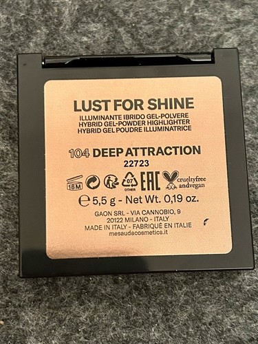 Mesauda Lust for Shine Hybrid Gel Powder Highlighter Shades 104 Deep Attraction - Bild 4 von 8
