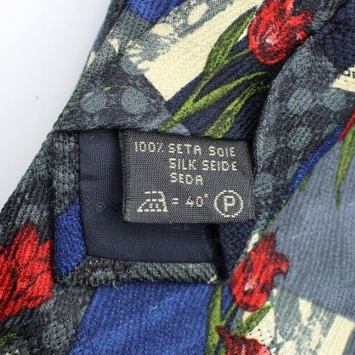 Ermenegildo Zegna Tie - 4x56.5" - Italy - 100% Silk - Roses - Bild 4 von 4