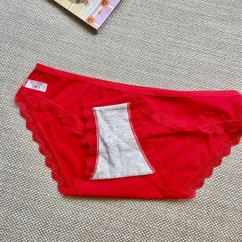 Übergröße Damen sexy Spitze atmungsaktiv Höschen Unterwäsche Mid Waist Slip 4XL - Bild 7 von 7