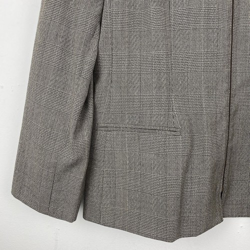 Vintage Harve Benard size 14 Women’s Gray Wool Full Zip Blazer Jacket NWT - Picture 3 of 6