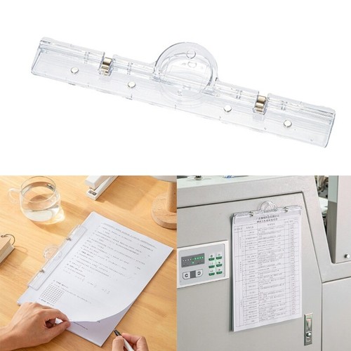 Long Paper Clamp File Clip Strong Magnet Document Holder Clip - Picture 3 of 8