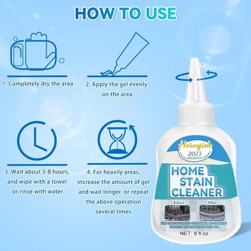 Home Remover Gel, 8Fl Oz Household for Washing Machine, Tiles Refrigerator Strip - Picture 4 of 6