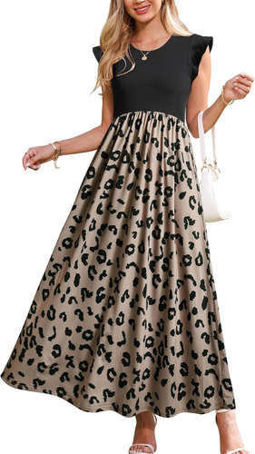 Women 2025 Spring Summer Dresses Maternity Sleeveless Ribbed Fashion Casual Outf - Picture 21 of 27