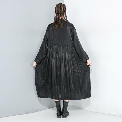 Fashion Women's Long sleeve Lapel Spring Party Sexy Lady Loose Shirt Dress - Picture 4 of 8