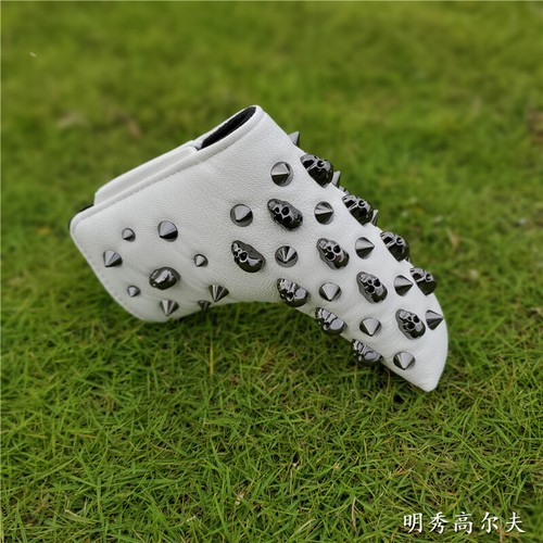 Black skull golf club cover club head cover Club protective head cap cover - Picture 25 of 36