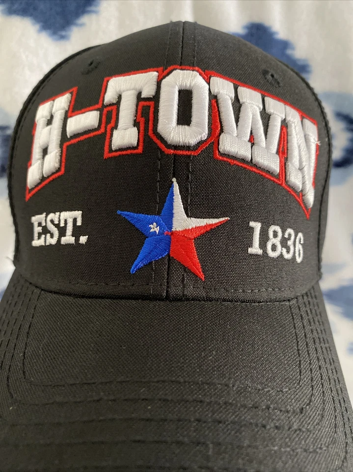 H-Town Made Houston Texans Astros Rockets Adjustable OSFM NFL MLB NBA Hat - Image 2 of 4