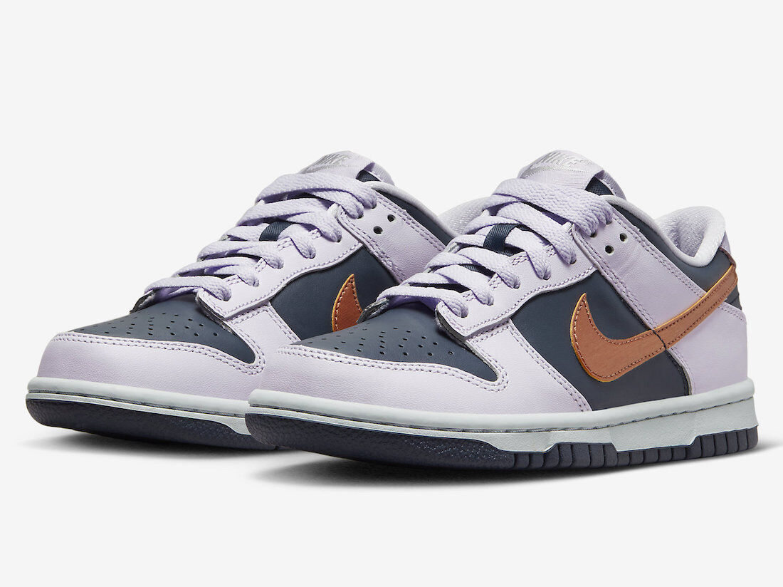 Nike Dunk Low Se GS Thunder Blue Metallic Copper DX1663-400 Youth Sizes 3.5Y-7Y