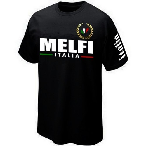 T-shirt Basilicata Italia - Noir En Coton - Tailles Disponibles - Neuf Avec étiquette