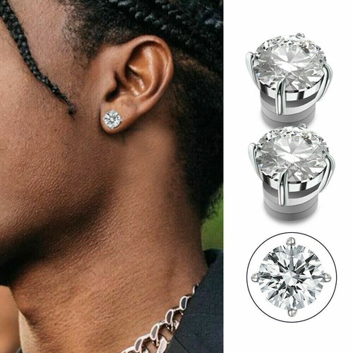 Aretes magnéticos 6/8 mm para mujer hombre clip no perforante en acero inoxidable - Imagen 5 de 21