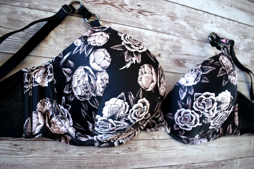 Sujetador Victoria's Secret 32DD *MUY SEXY PUSH-UP* *Negro Rosa Pacífica* - Imagen 2 de 5