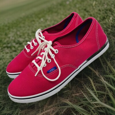 VANS Womens Neon Hot Pink Canvas Skateboard Shoes Womens Size LR122 