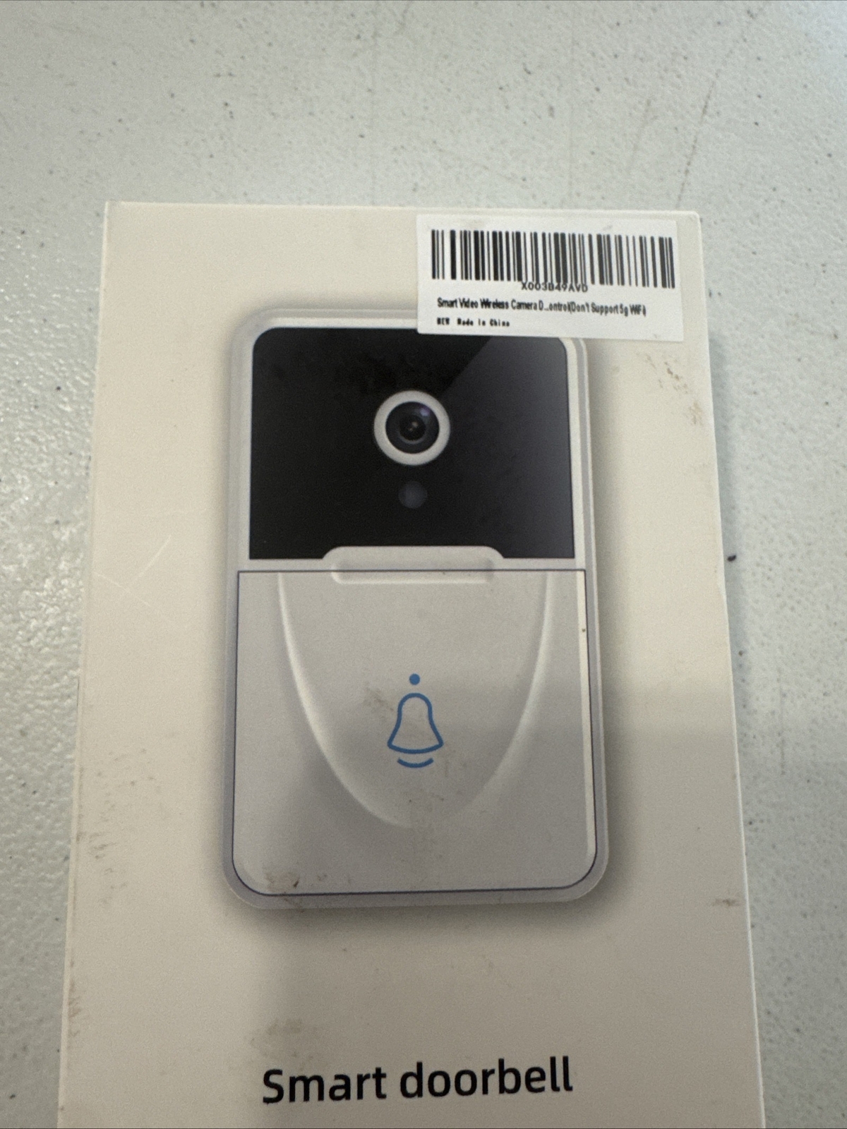 Smart Doorbell - Wireless, WiFi, Camera, white - New Open Box-image