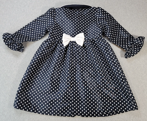 Blueberi Boulevard Coat Black & White Polka Button Up Jacket Girls Size 5 - Picture 11 of 12