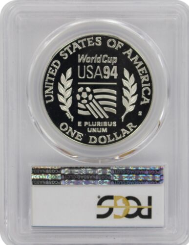 1994-S World Cup Commemorative Silver Dollar - PCGS Proof-70 Deep Cameo - Picture 2 of 4